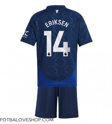 Manchester United Christian Eriksen #14 Dětské Venkovní Dres 2024-25 Krátký Rukáv (+ trenýrky)